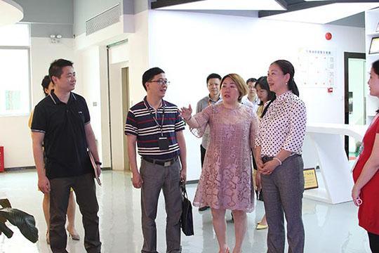 航城街道党工委书记王立萍一行莅临kaiyun开云参观考察！