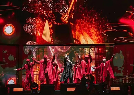 kaiyun开云LED透明屏闪耀2022周杰伦新加坡演唱会！